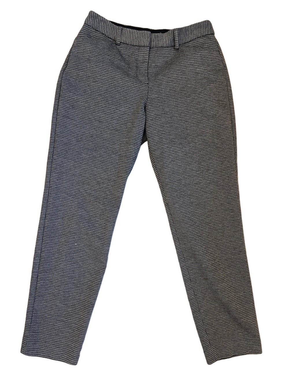 Express Publicist Ankle Pants Size 2 Black White Mid Rise